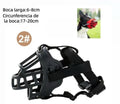 Bozal para Perro, Ajustable de hule Tipo Canasta