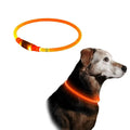 Collar con luz led recargable para perro 55cm