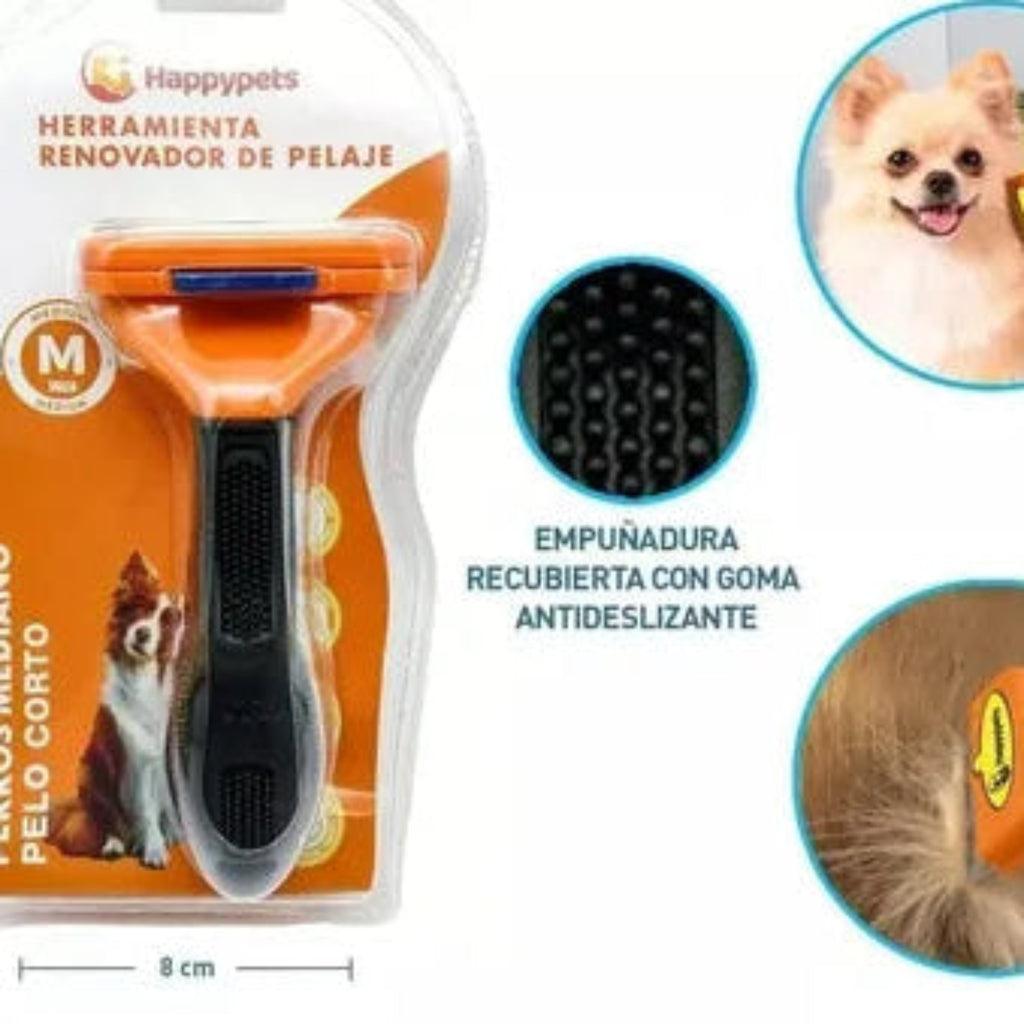 Deslanador Happypet M, para perros grandes pelo corto