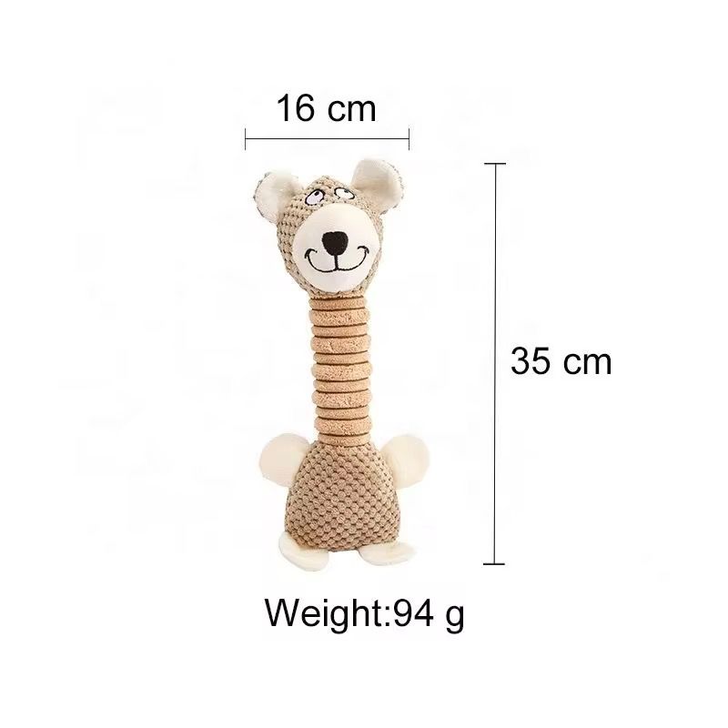 Muñeco Alargado Texturizado con Sonido para Perro