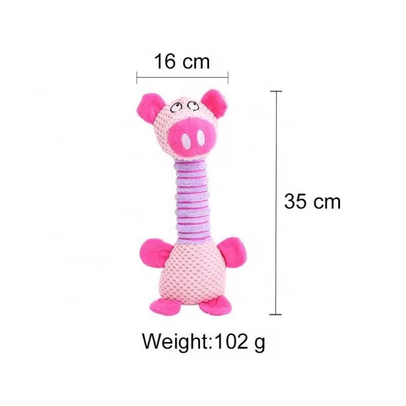 Muñeco Alargado Texturizado con Sonido para Perro