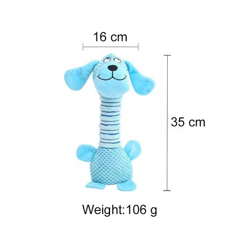 Muñeco Alargado Texturizado con Sonido para Perro
