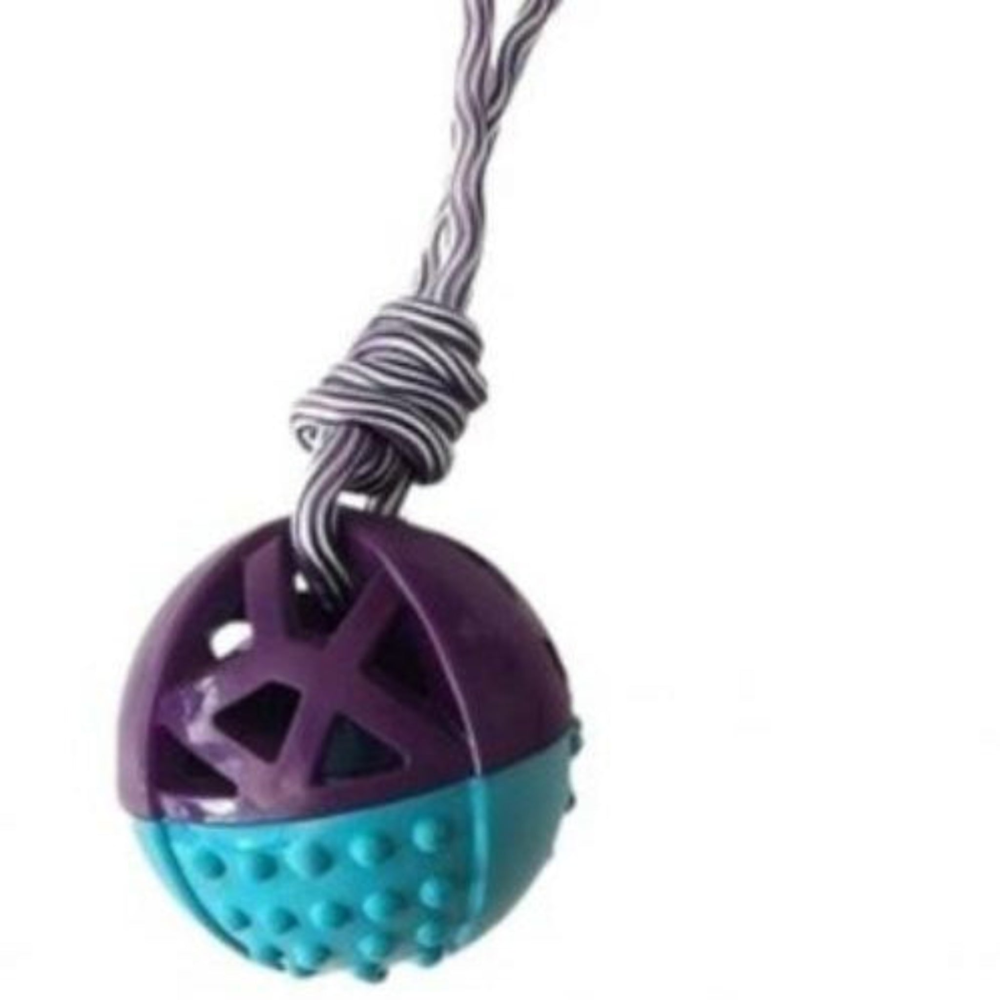 Pelota Texturizada con Cuerda para Perros
