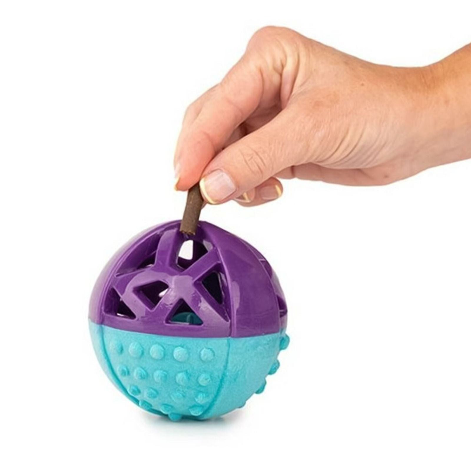 Pelota Texturizada con Cuerda para Perros