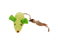 Ratón con pluma para gato